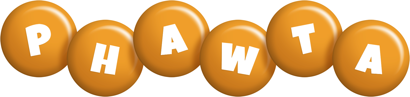 Phawta candy-orange logo