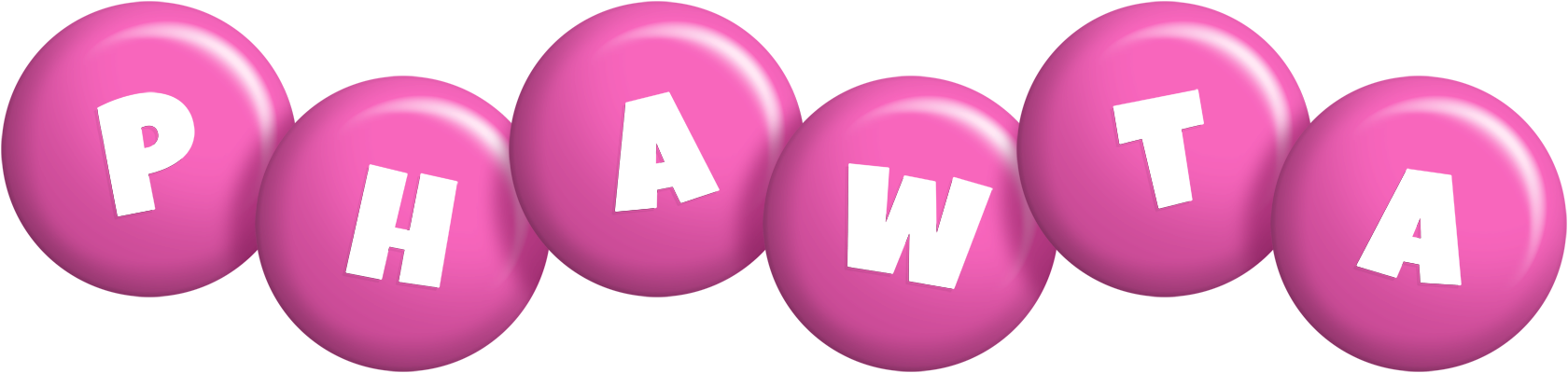 Phawta candy-pink logo