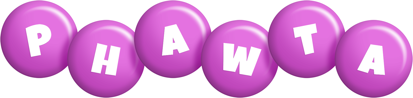 Phawta candy-purple logo