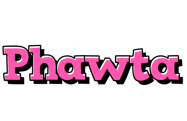 Phawta girlish logo