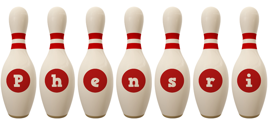 Phensri bowling-pin logo