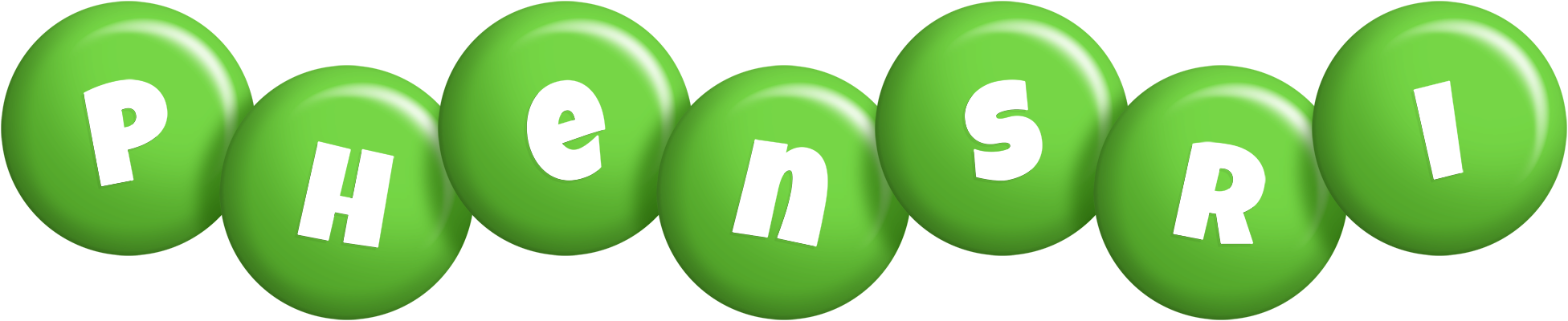 Phensri candy-green logo
