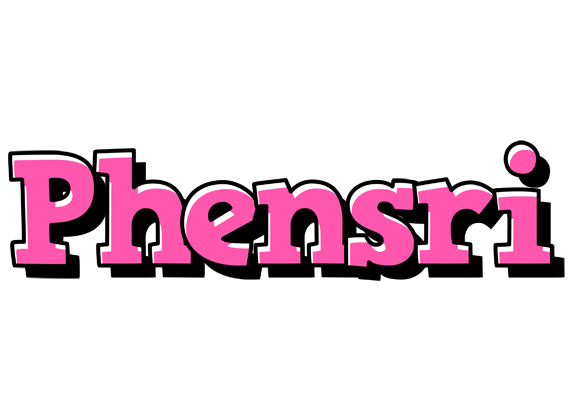 Phensri girlish logo