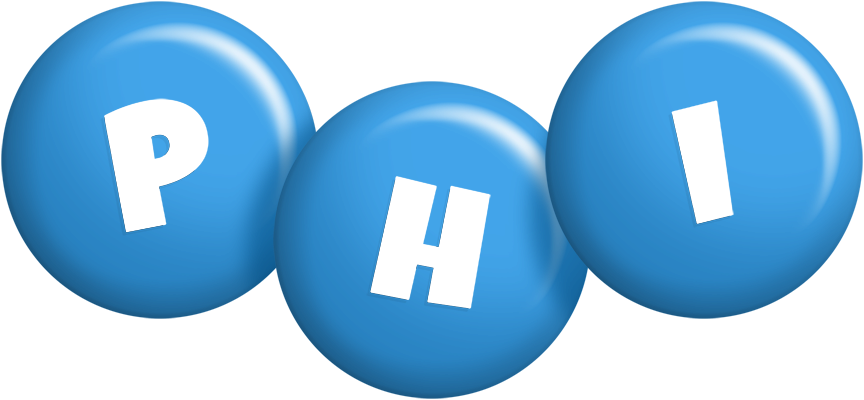 Phi candy-blue logo