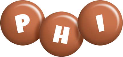 Phi candy-brown logo