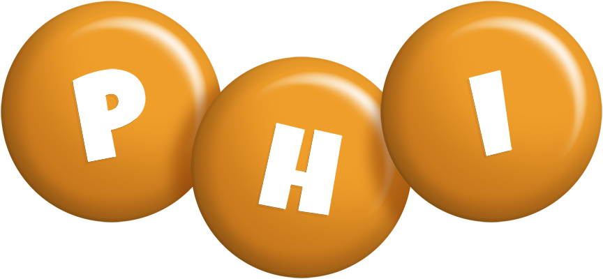Phi candy-orange logo