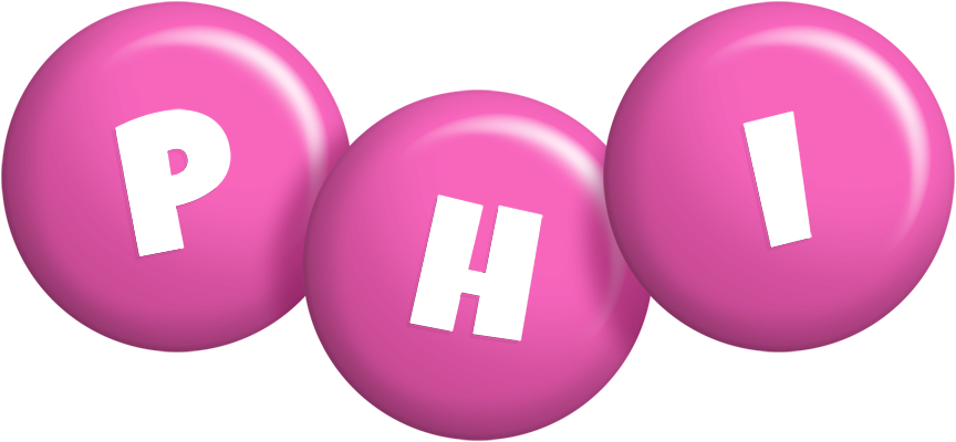 Phi candy-pink logo