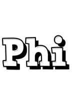 Phi snowing logo