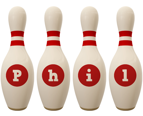 Phil bowling-pin logo