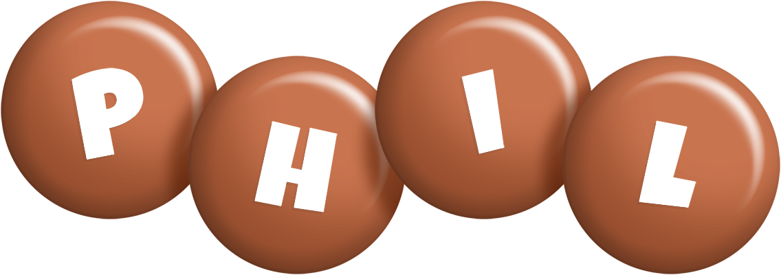 Phil candy-brown logo
