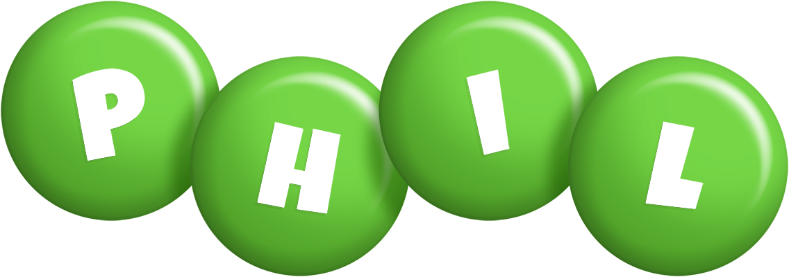 Phil candy-green logo