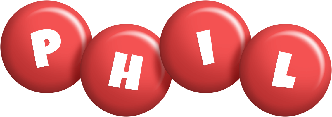 Phil candy-red logo