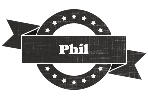 Phil grunge logo