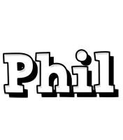 Phil snowing logo