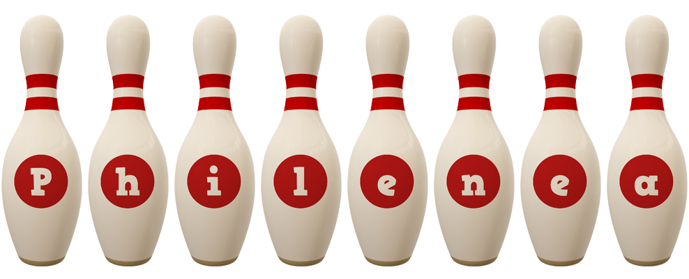 Philenea bowling-pin logo