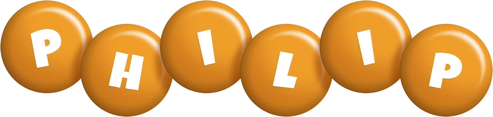 Philip candy-orange logo