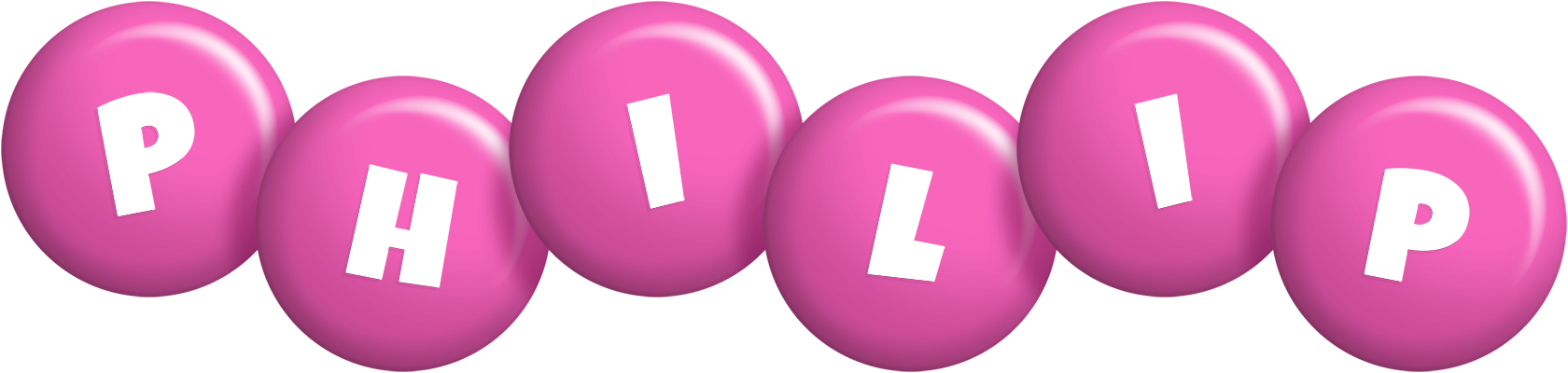 Philip candy-pink logo