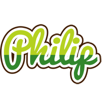Philip golfing logo