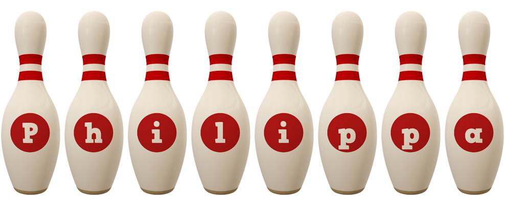 Philippa bowling-pin logo