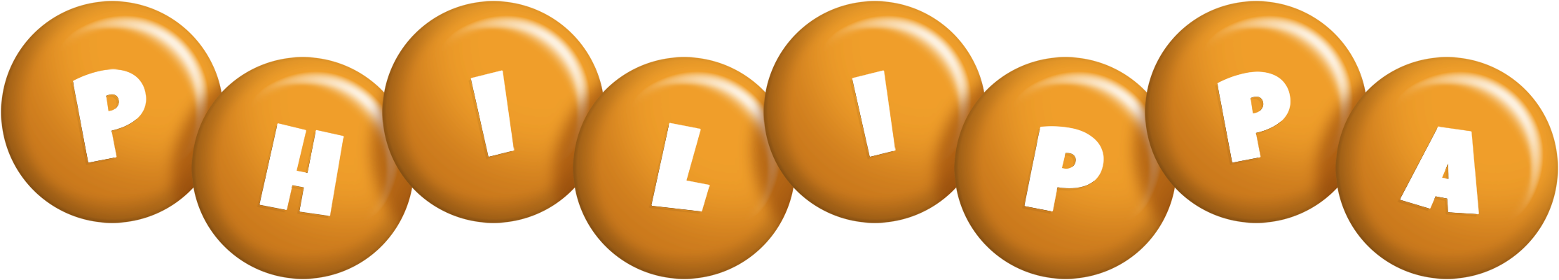 Philippa candy-orange logo