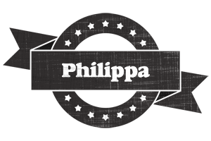 Philippa grunge logo