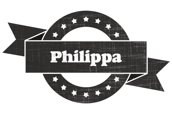 Philippa grunge logo