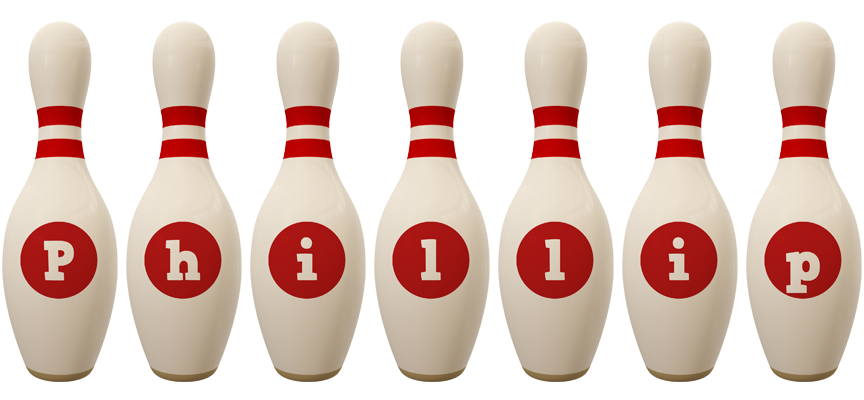 Phillip bowling-pin logo