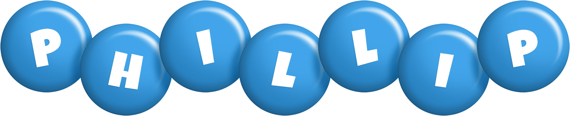 Phillip candy-blue logo