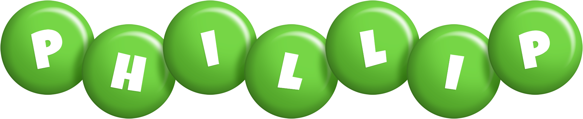 Phillip candy-green logo