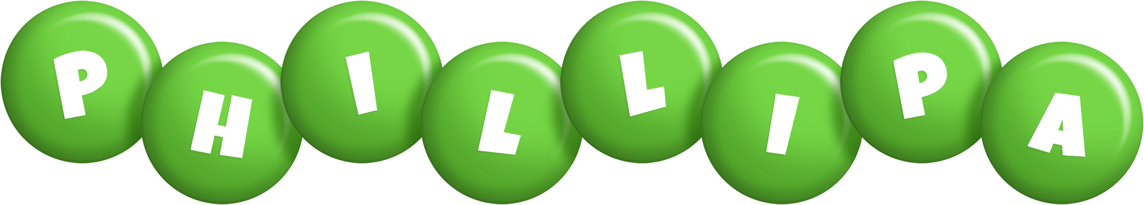 Phillipa candy-green logo