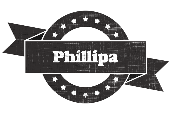 Phillipa grunge logo