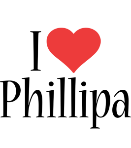 Phillipa i-love logo