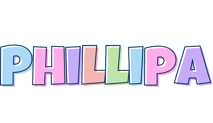 Phillipa pastel logo