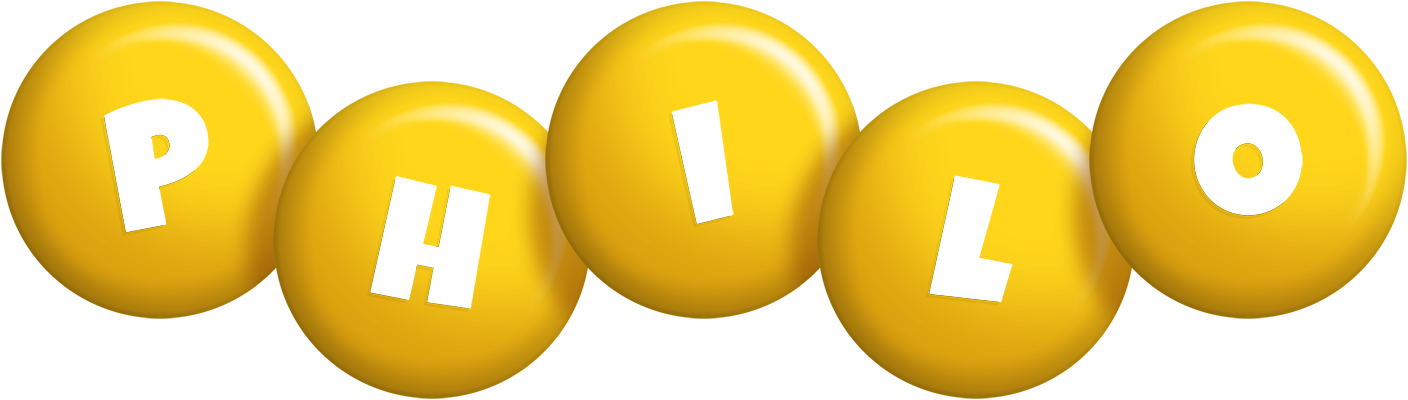 Philo candy-yellow logo