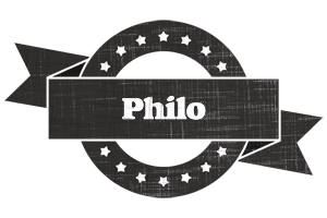 Philo grunge logo