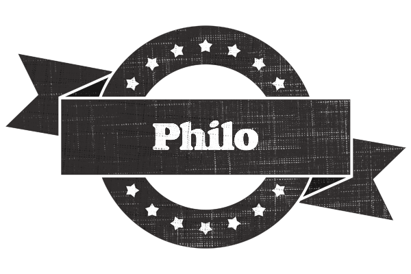 Philo grunge logo