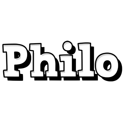 Philo snowing logo