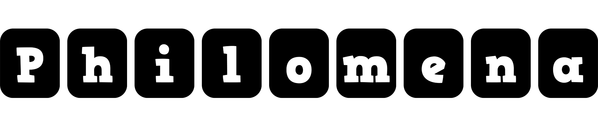 Philomena box logo