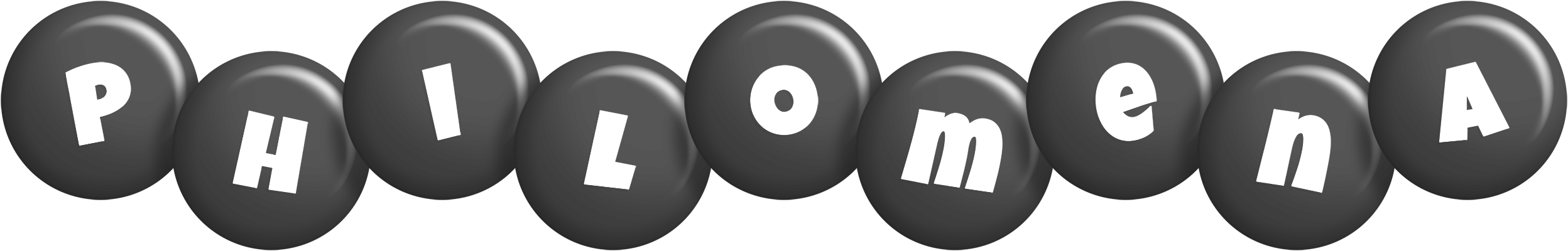 Philomena candy-black logo