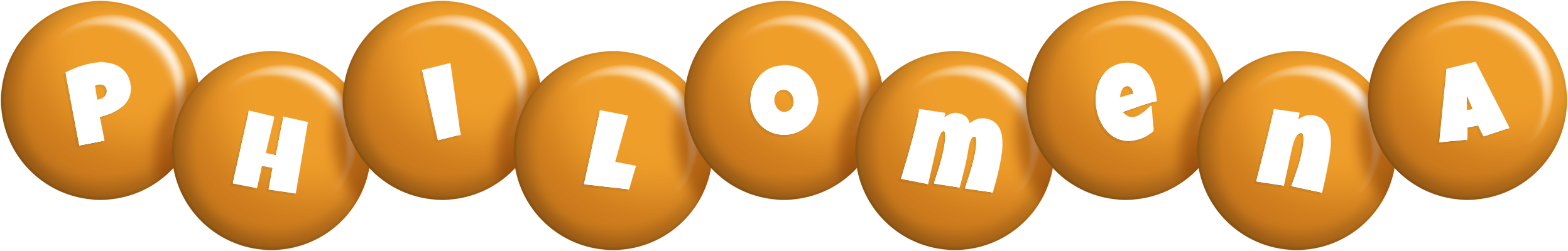Philomena candy-orange logo