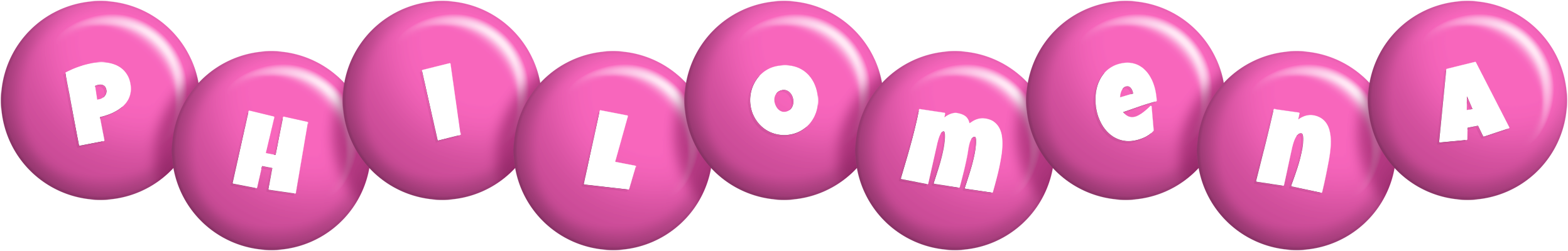 Philomena candy-pink logo