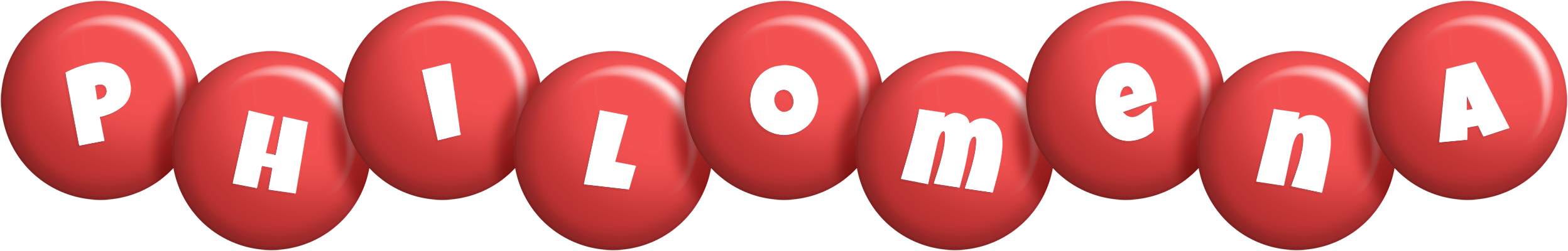 Philomena candy-red logo