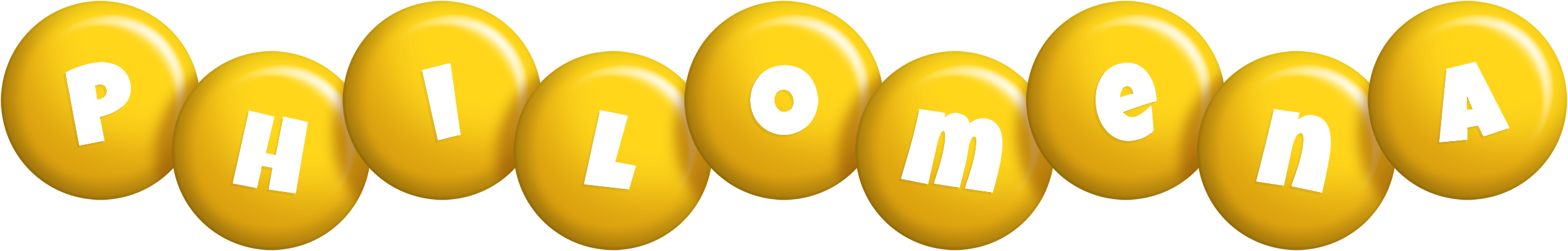 Philomena candy-yellow logo