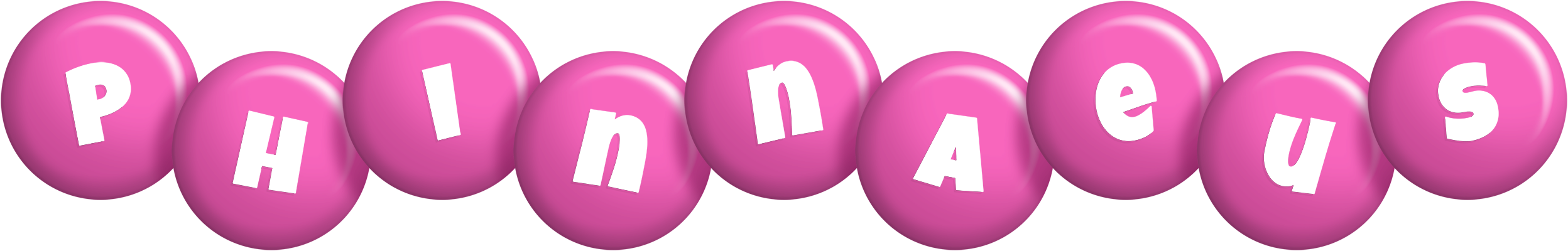 Phinnaeus candy-pink logo