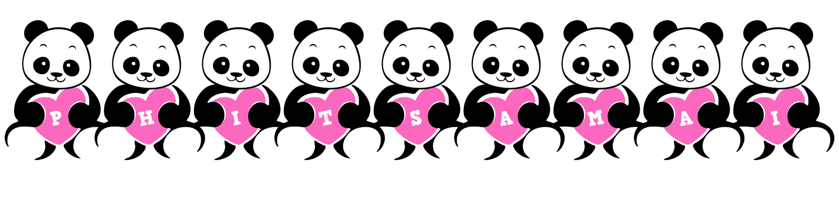 Phitsamai love-panda logo