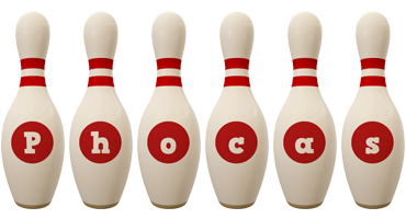 Phocas bowling-pin logo