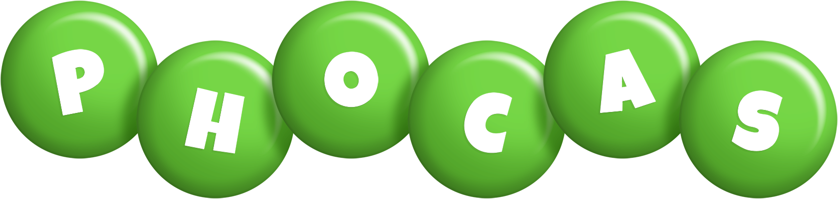 Phocas candy-green logo