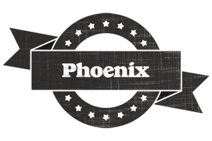 Phoenix grunge logo