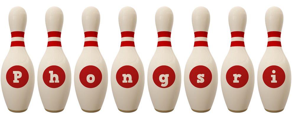 Phongsri bowling-pin logo