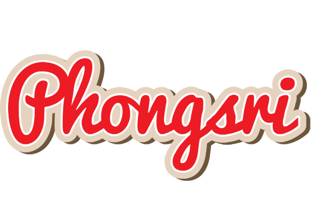 Phongsri chocolate logo